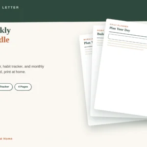- `The Complete Planner Bundle — Daily, Weekly, Habit Tracker & Monthly Overview (Printable PDF)`